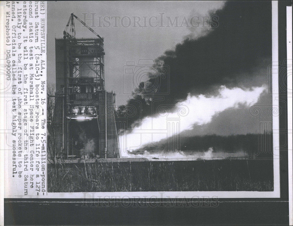 1966 Press Photo Saturn 5, Marshall Space Flight Center, Alabama - Historic Images