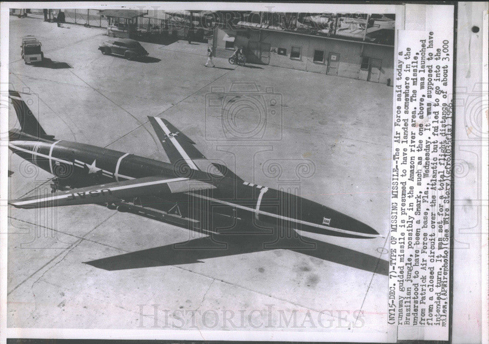 1956 Press Photo Air Force, Snark Missile - Historic Images