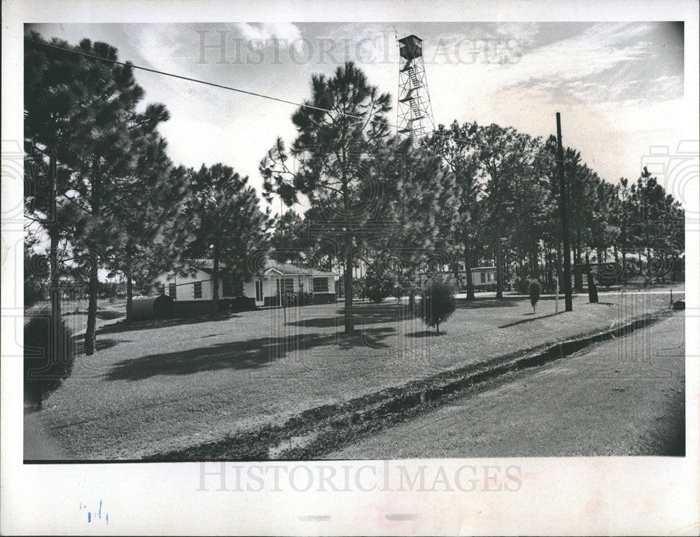 1969 Press Photo Frizzell Tower At El Jobean Of Port Charlotte - Historic Images