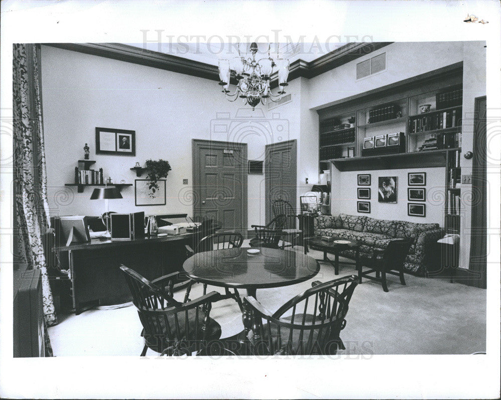 1970 Press Photo Interior Of A Room In The White House During Nixon&#39;s Term - Historic Images