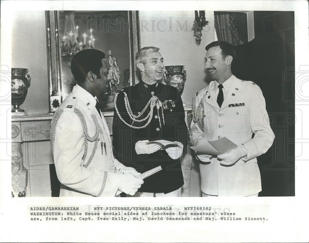 1981 Press Photo White House Social Aides for Luncheon for Senator&#39;s Wives - Historic Images