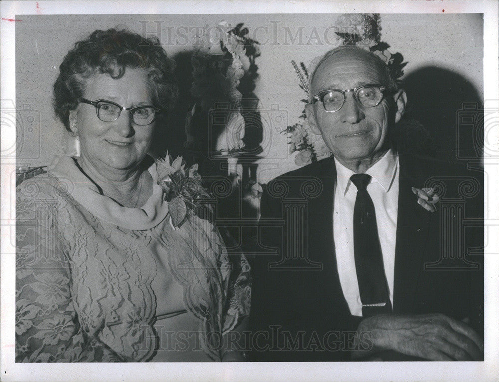 1970 Press Photo Mr and Mrs Walter Aurand 50&#39;th Wedding Anniversary - Historic Images