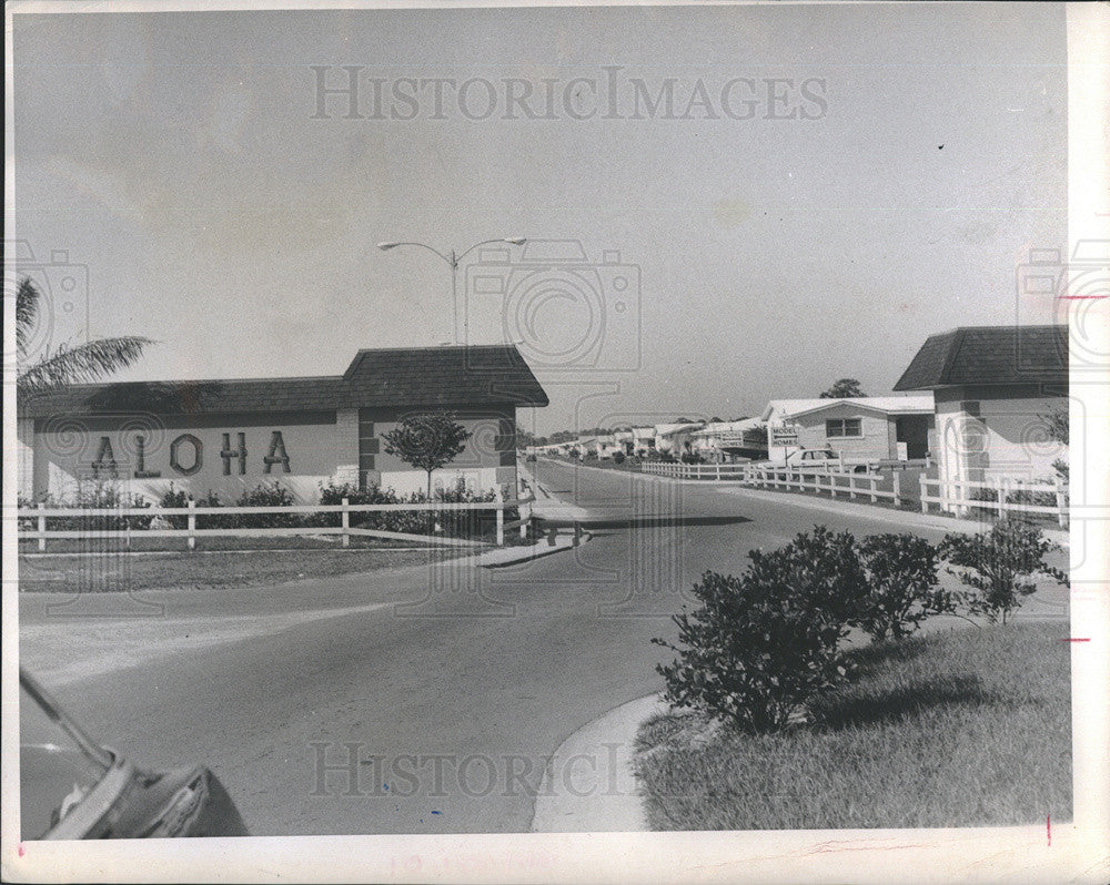 1971 Press Photo Aloha Gardens - Historic Images