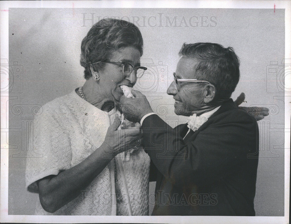 1971 Press Photo Mr, Mrs Alfred Menotti, 50th Wedding Anniversary - Historic Images