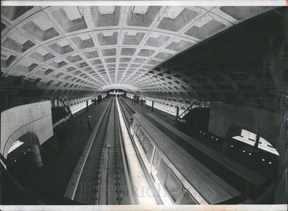 1975 Press Photo One of 86 planned stations in Washington Subway - Historic Images