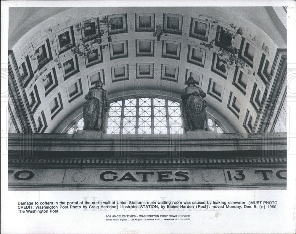 1980 Press Photo Union Station&#39;s main waiting room - Historic Images