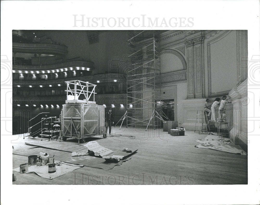 1987 Press Photo Carnegie Hall renovation for 1991 openning - Historic Images