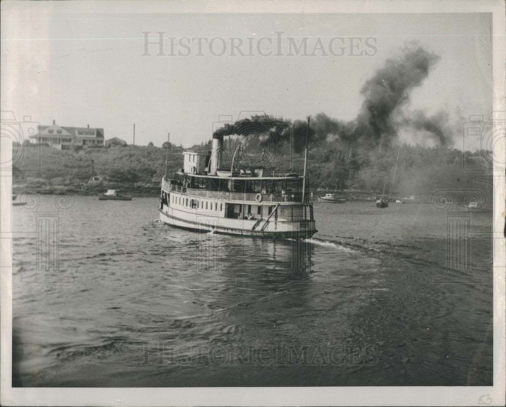 Press Photo A Steamer in Maine. - Historic Images