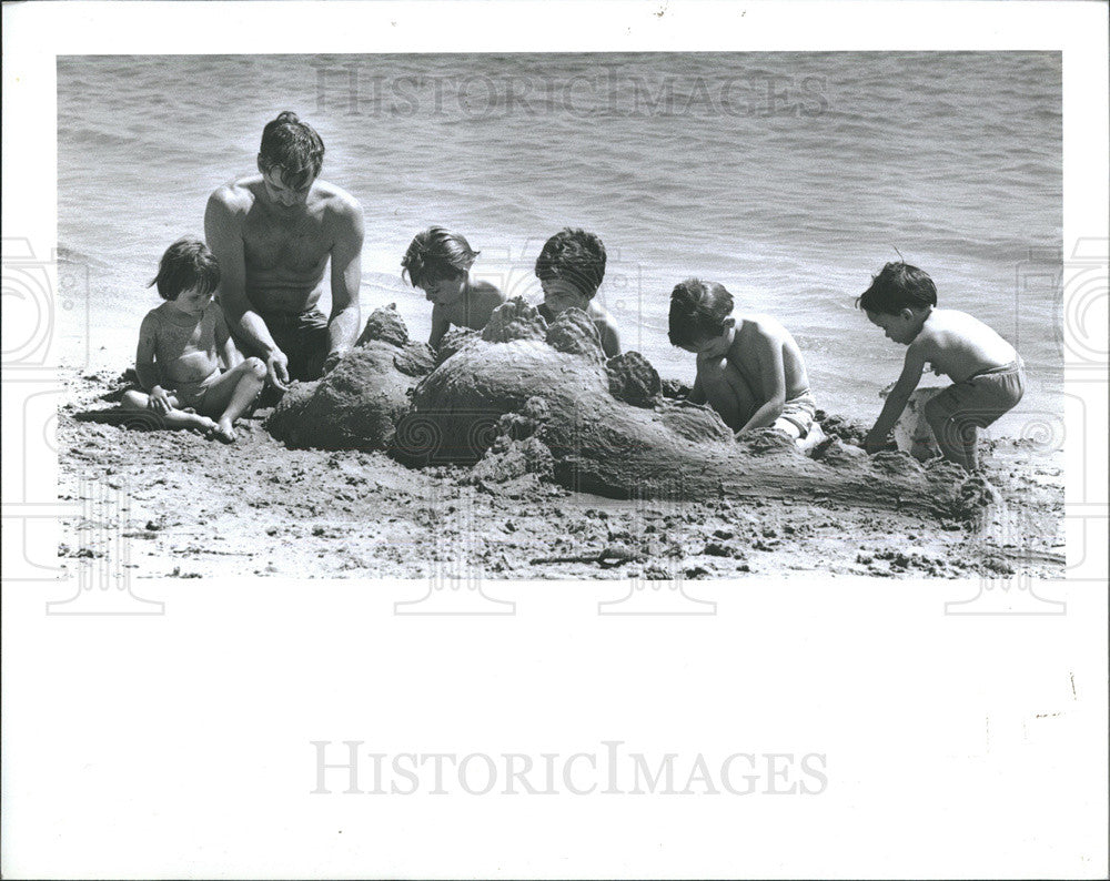 1991 Press Photo Katie Carlson,Bob Nichols, Robby Nichols, Dane Bailey, - Historic Images