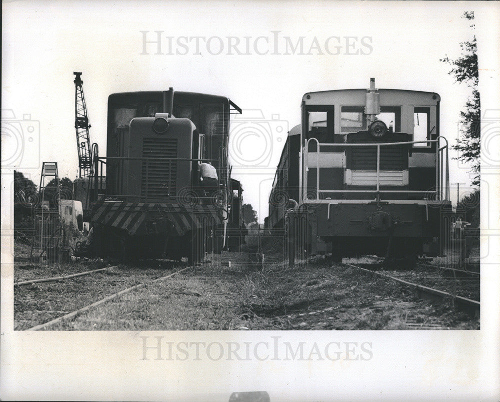 1976 Press Photo Orange Belt Railroad San Antonio Steam Engine - Historic Images