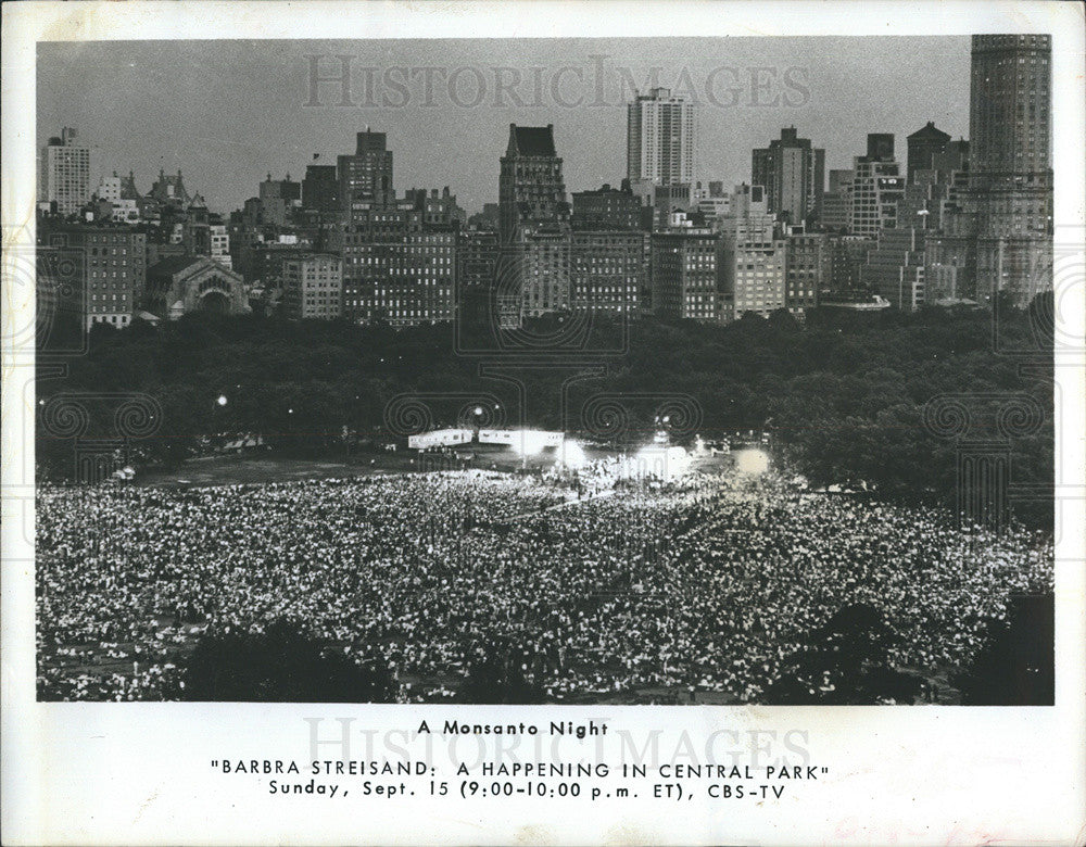 1968 Press Photo Happening in Central Park Barbara Streisand - Historic Images