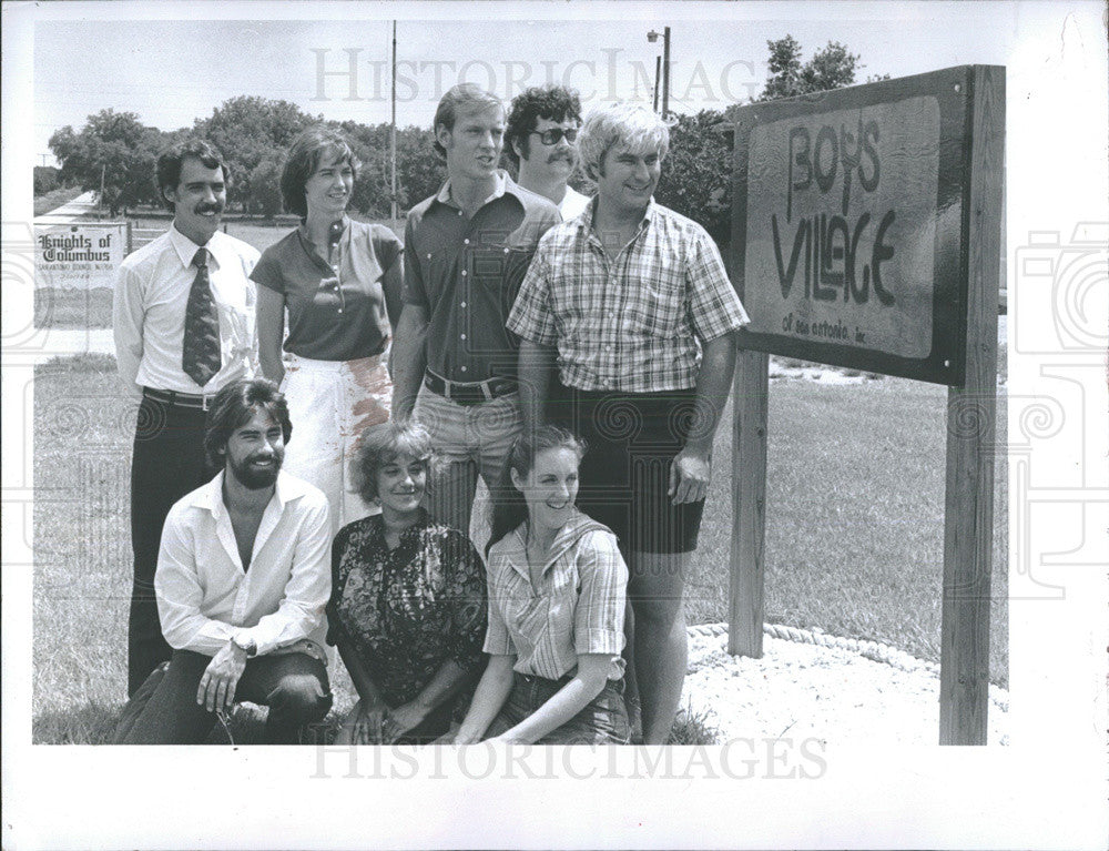 1979 Press Photo The staff of the Boys Village of San Antonio - Historic Images