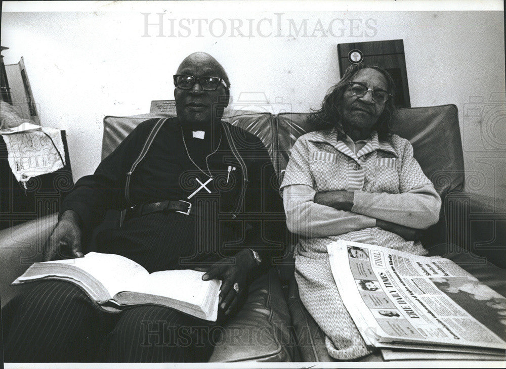 1983 Press Photo Methodist Minister Reverend Ernest Franklin Smith Erie - Historic Images