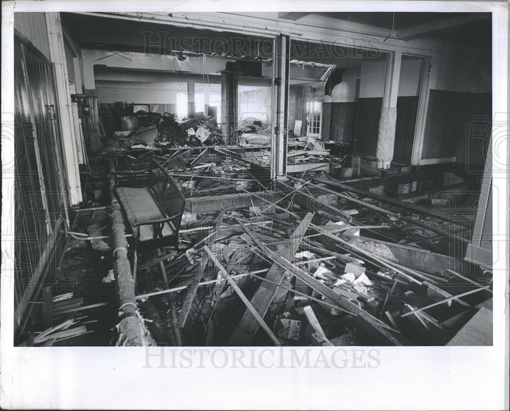 1981 Press Photo Detroit Hotel Interior Ballroom - Historic Images