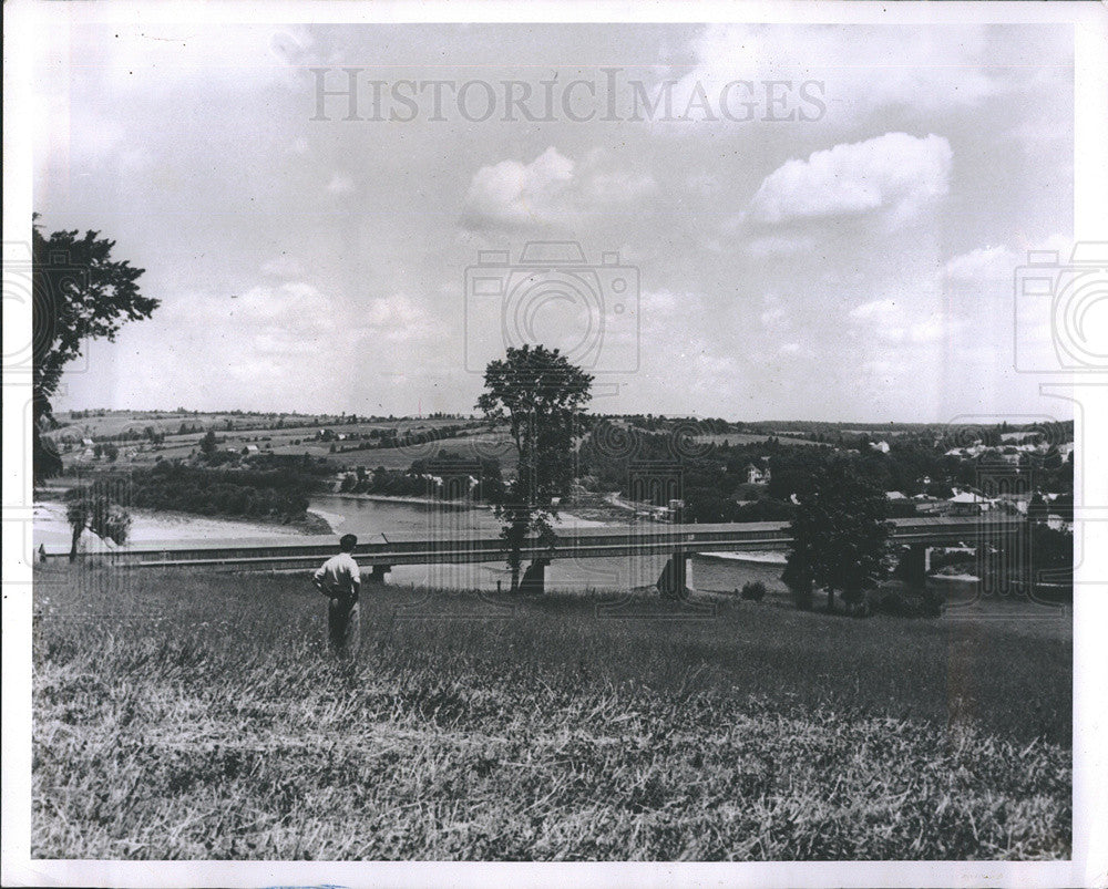 Press Photo Canadian National Railway New Brunswick - Historic Images