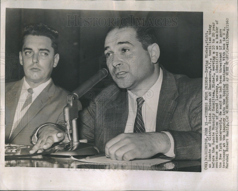 1960 Press Photo Irving Mishel Inmate Clinton State Prison Dannemora - Historic Images