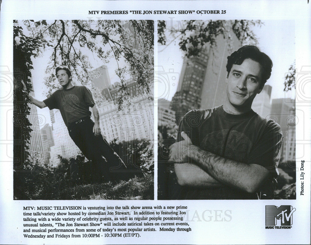 1994 Press Photo The Jon Stewart Show Host Comedian Jon Stewart Portraits - Historic Images