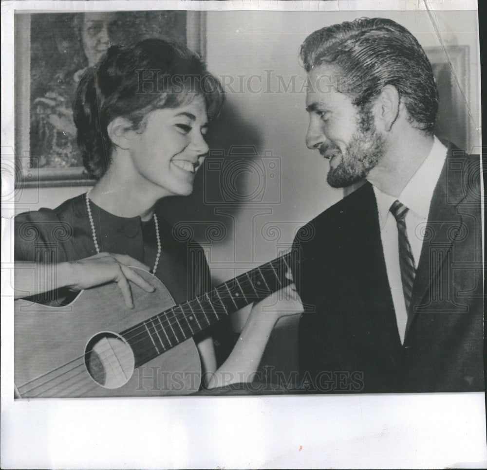 1959 Press Photo Georgia Moll German-Italian actress actor John Barrymore - Historic Images