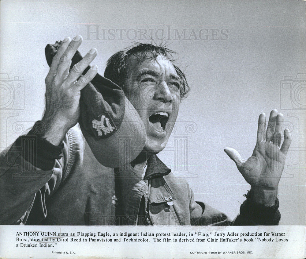 1970 Press Photo Anthony Quinn, Flap - Historic Images