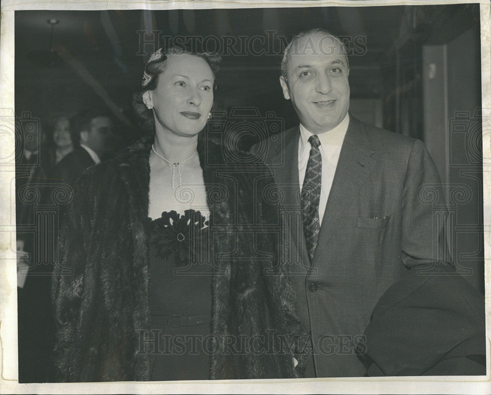 1954 Press Photo Mr and Mrs sidney Natkin - Historic Images