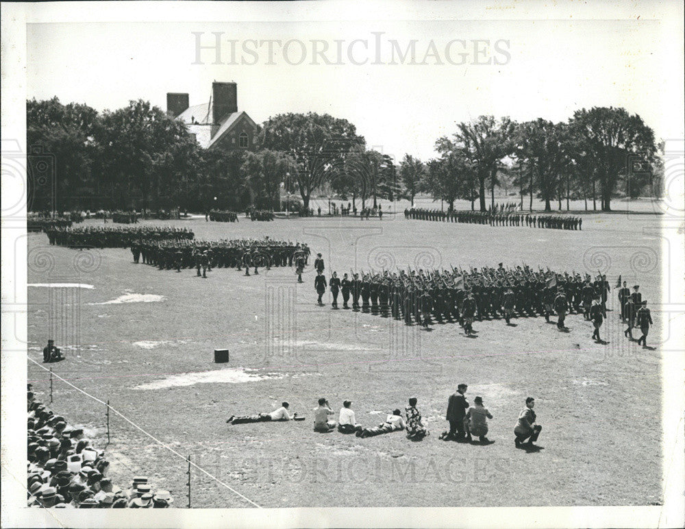 1938 Press Photo University of Illinois ROTC Brigade, Annual Review - Historic Images