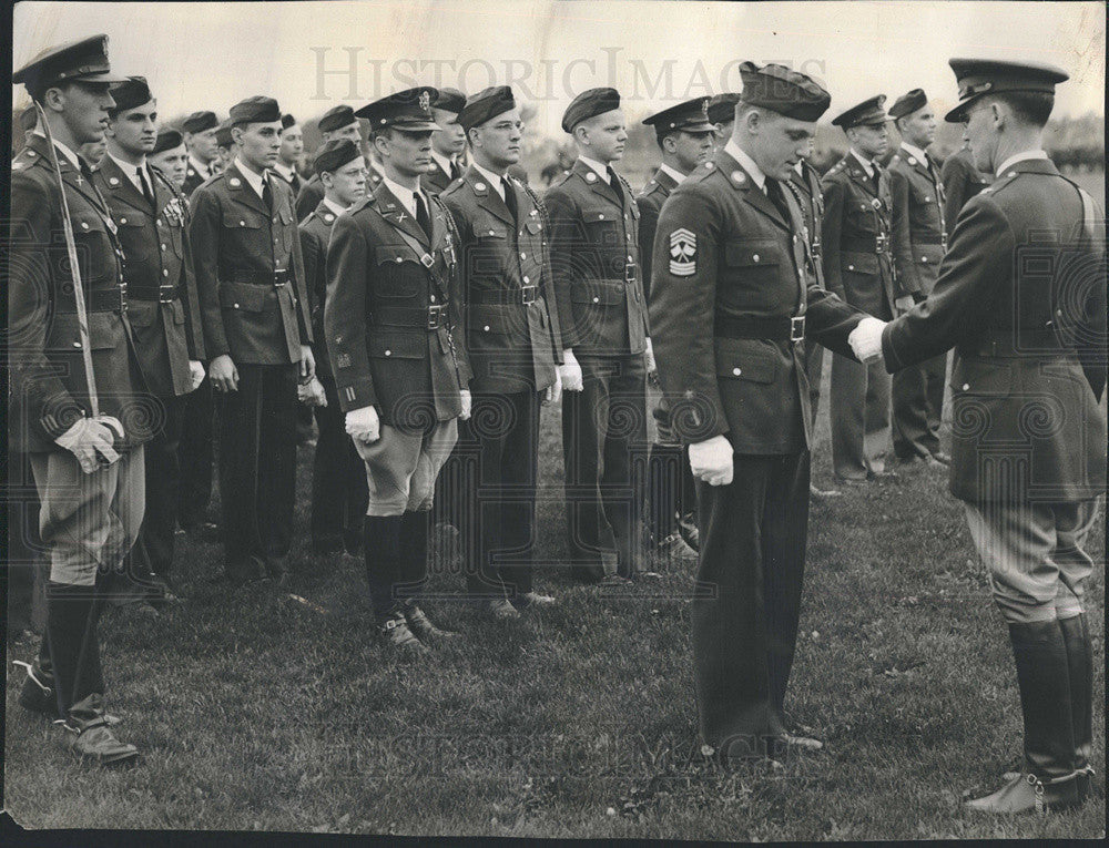 1940 Press Photo University of Illinois R.O.T.C. inspection - Historic Images