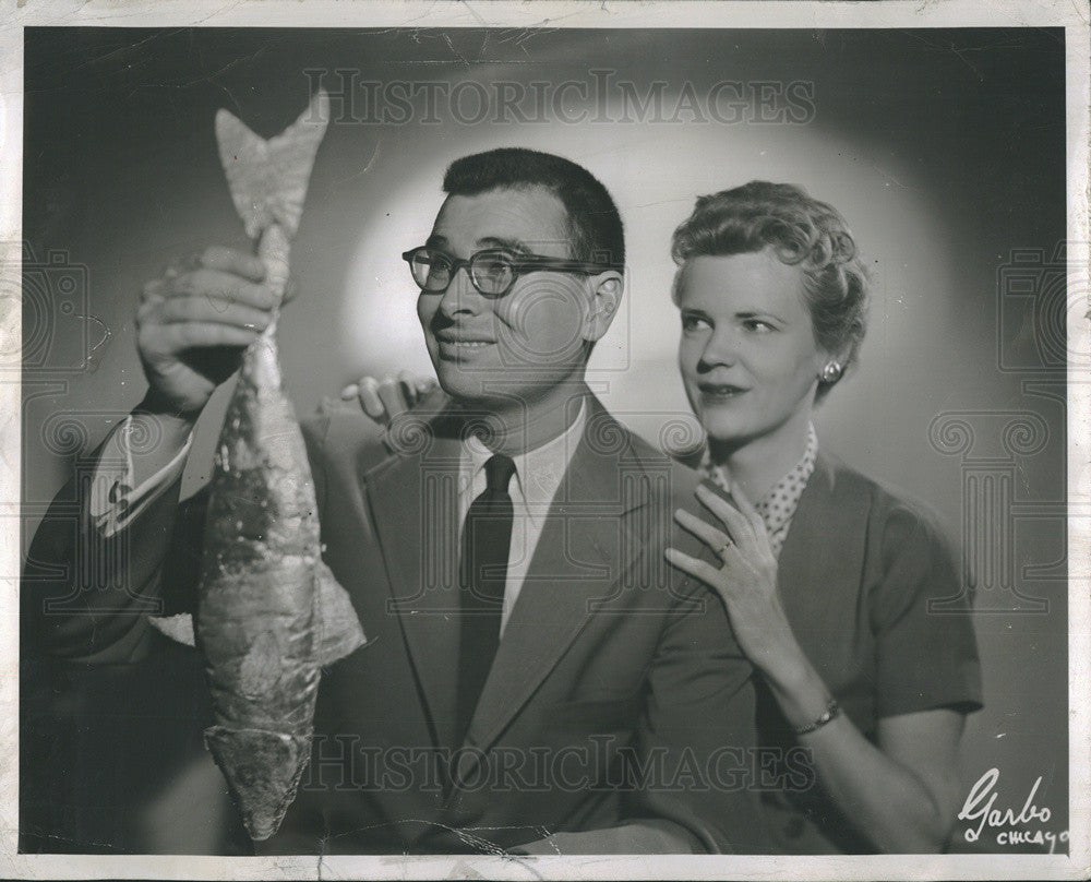 1955 Press Photo Russell Nype, Laura McClure, The Tender Trap - Historic Images