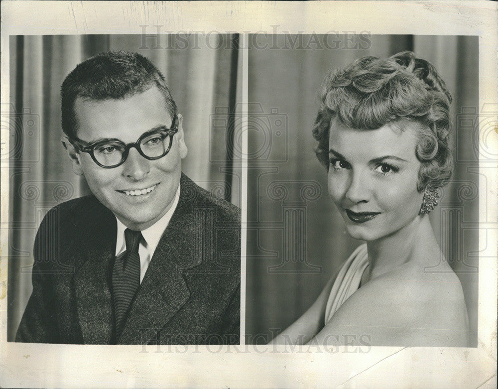 1955 Press Photo Janet Blair, Russell Nype, One Touch of Venus - Historic Images