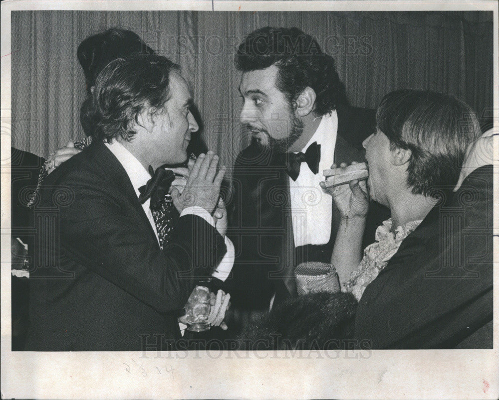 1976 Press Photo Bruno Bartoletti and Placido Domingo - Historic Images