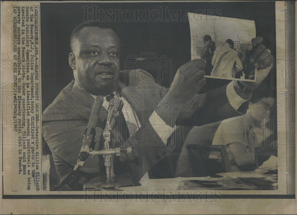 1967 Press Photo Det. William Millard testifies about participants of the New Je - Historic Images