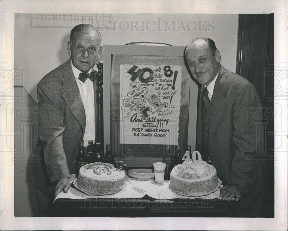 1952 Press Photo Daily News celebrates it&#39;s photographers Andrew Miller and Alde - Historic Images