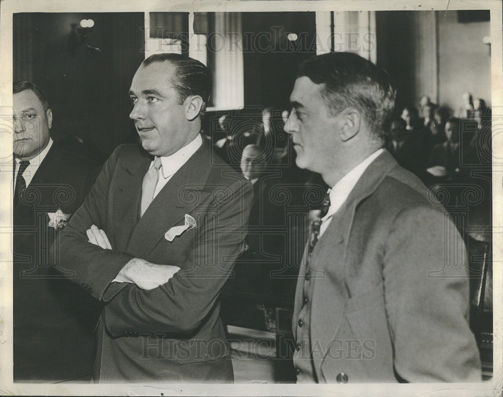 1933 Press Photo Ralph O&#39;Hara, Atty Michael Ahearn - Historic Images