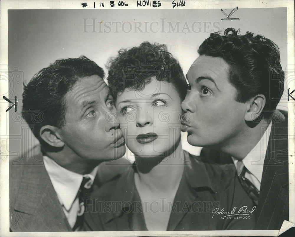 1941 Press Photo Bert Wheeler, Francette Malloy, Hank Todd, Vanities - Historic Images