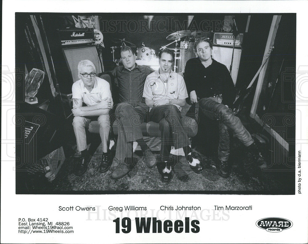 Press Photo  19 Wheels Scott Owens Greg Williams Chris Johnson Tim Marzarati - Historic Images