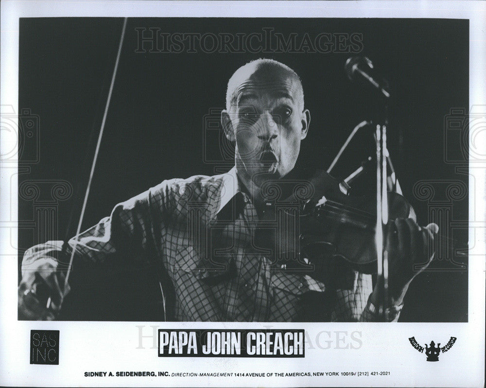 1975 Press Photo COPY Papa John Creach Plays Violin - Historic Images