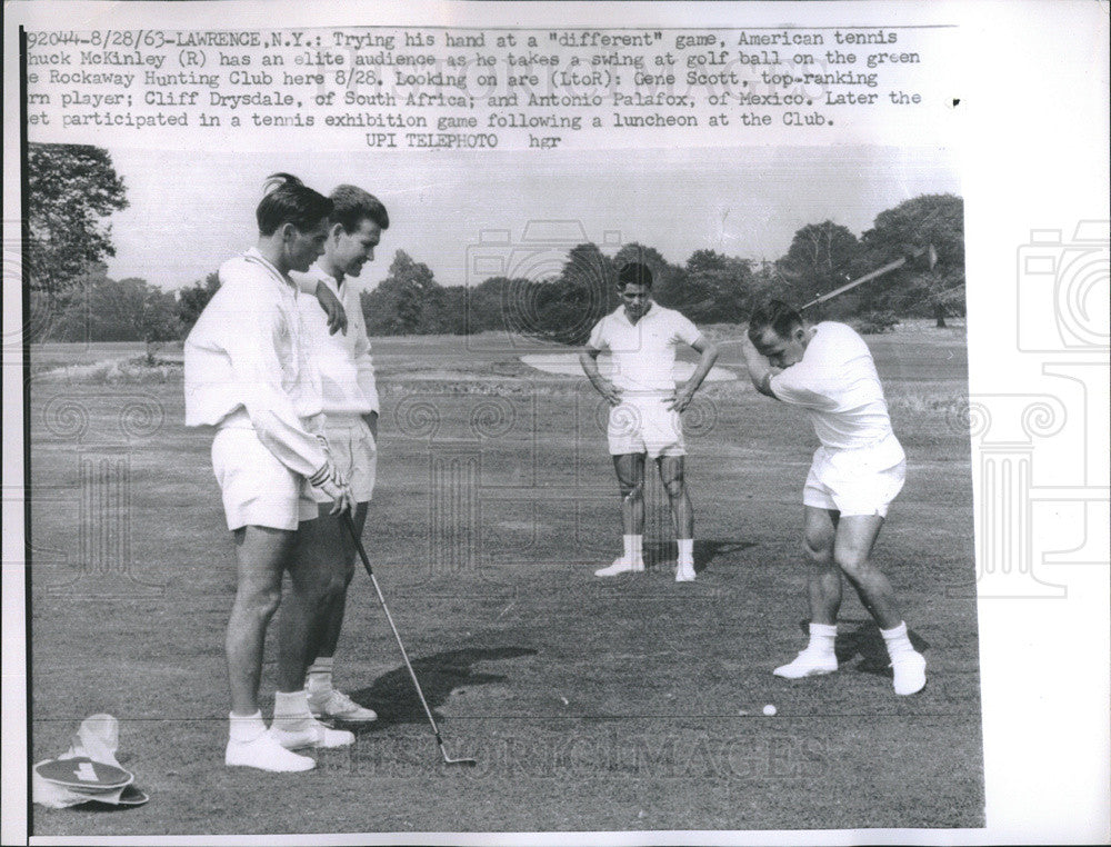1963 Press Photo Chuck McKinley Tennis Golf New York - Historic Images