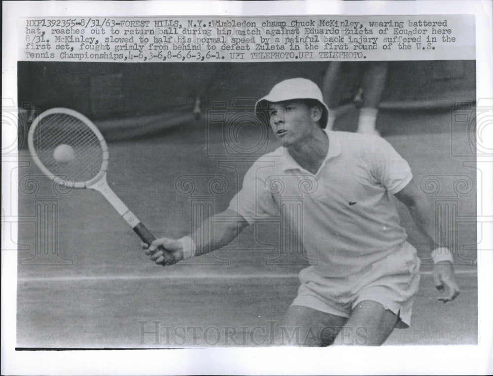 1963 Press Photo Chuck McKinley - Historic Images