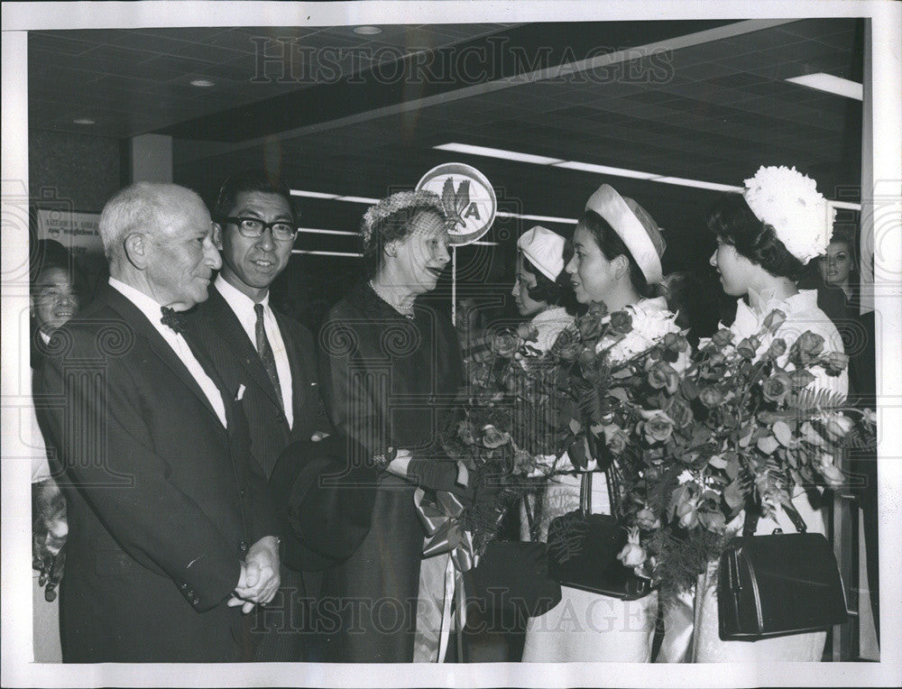 1965 Press Photo Prince Takihi Princess Mikasa Princess Yasuko Japan Chicago - Historic Images