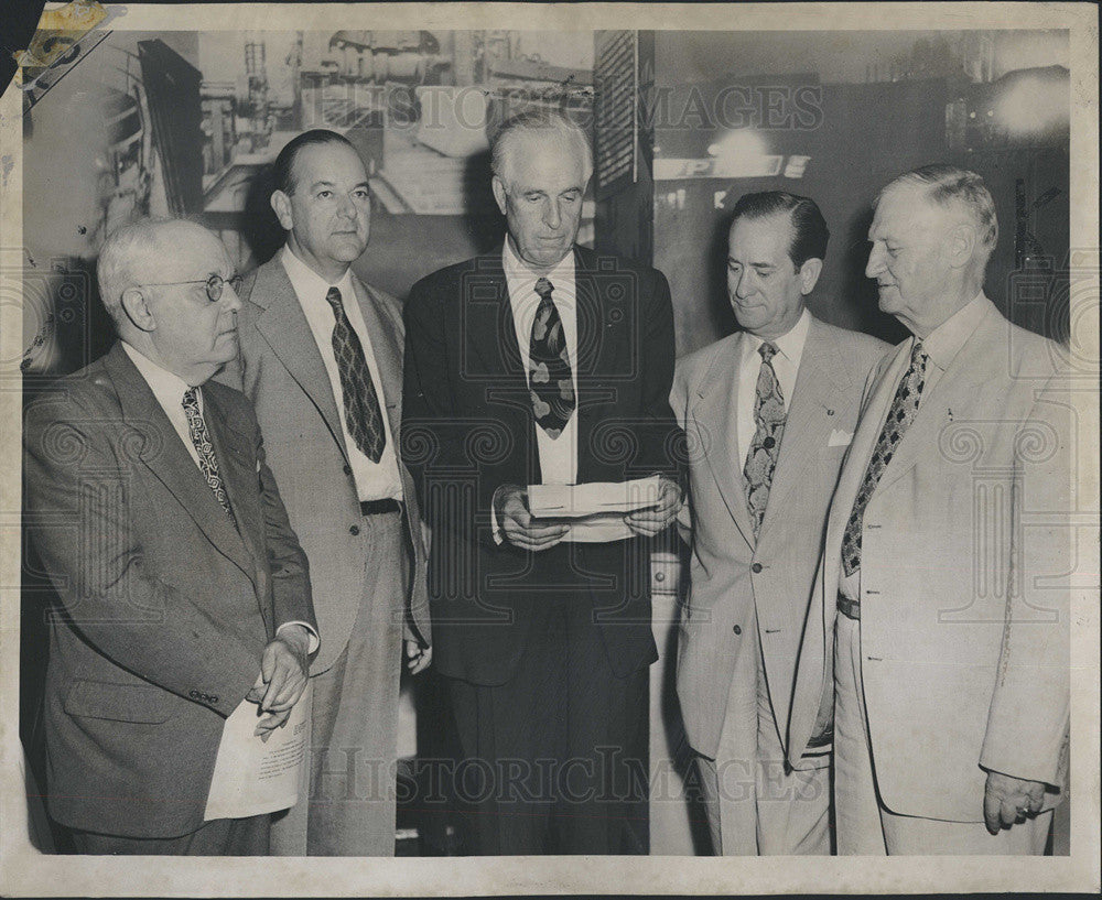 1949 Press Photo National Air Fair Oscar Hewitt Merrill Meigs Theron Merriman - Historic Images