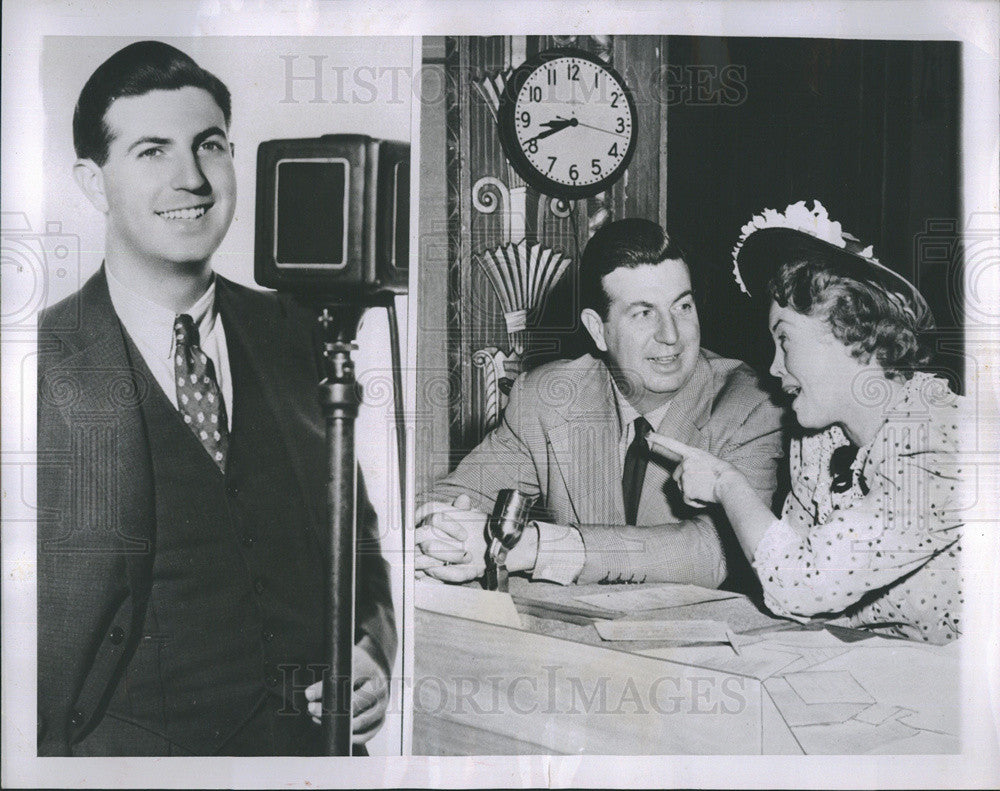 1953 Press Photo Breakfast Club Show Host Don McNeill Guest Fran Allison - Historic Images