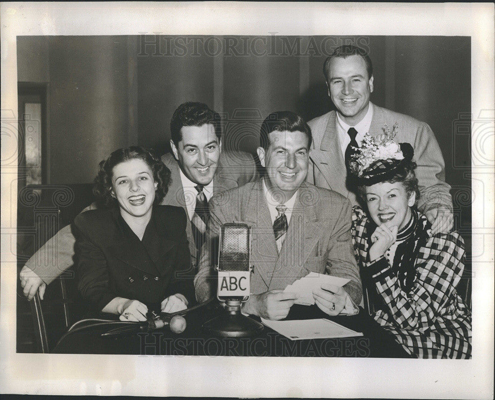 1948 Press Photo Don McNeill Fran Allison And Patsy Lee Are Radio Brea ...