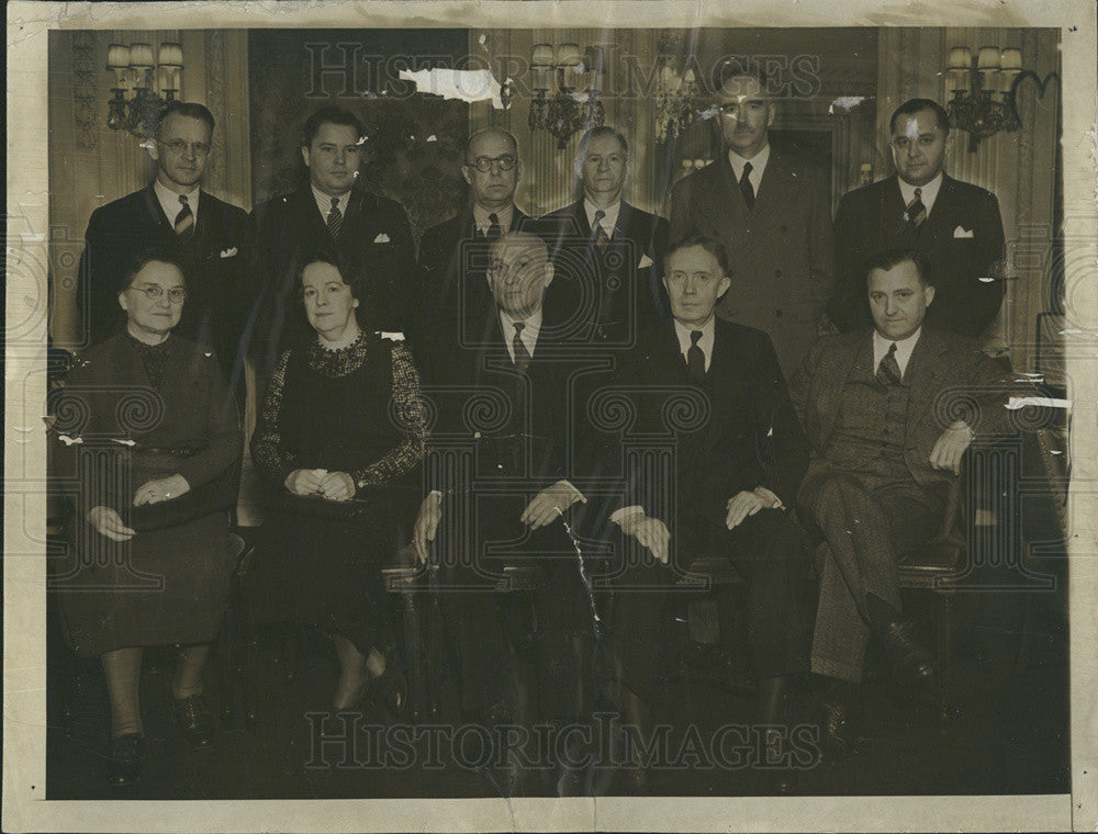 1937 Press Photo Adams, Cleary, and Mochel Added to University Board - Historic Images