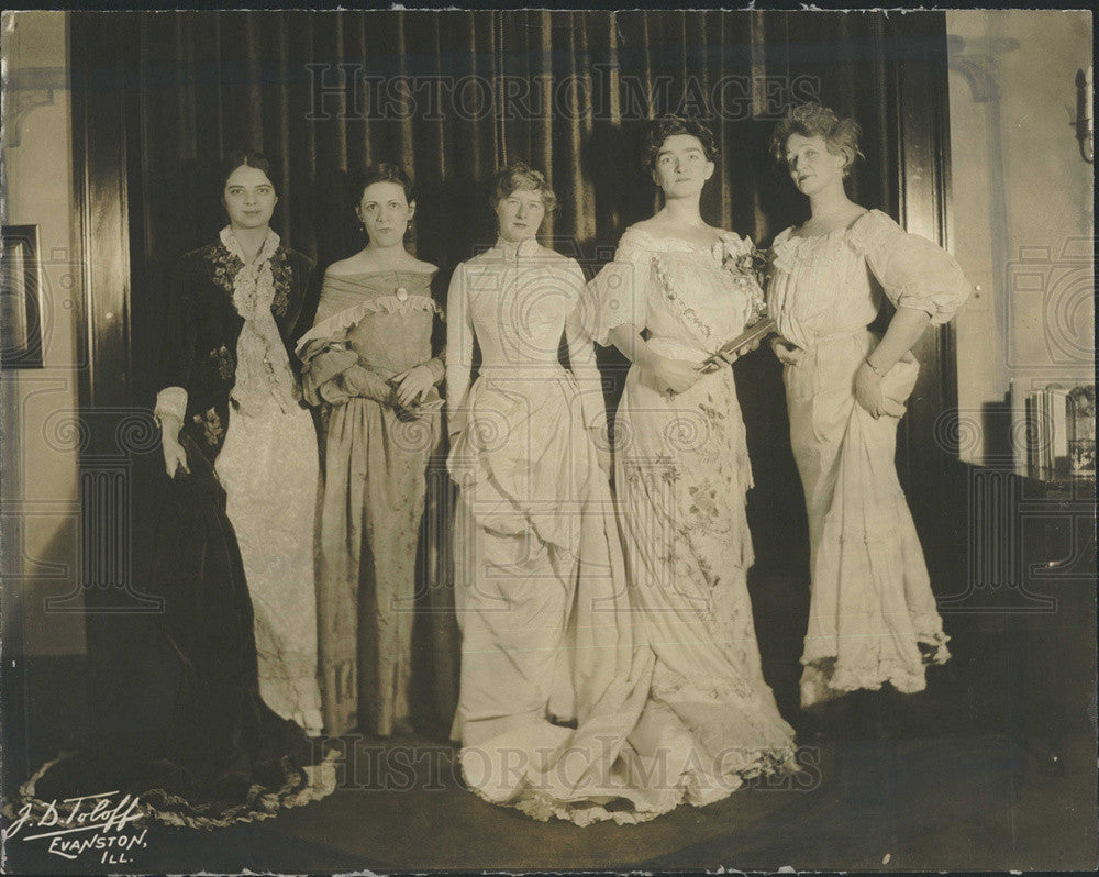 1931 Press Photo Meyer, Roberts, Parkin, Gibson and Melody to Model Costumes - Historic Images