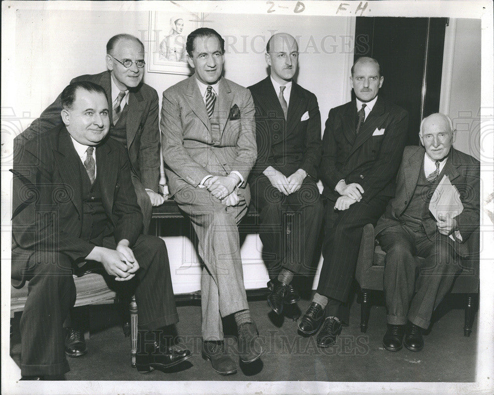 1941 Press Photo British Labor Mission Visits Chicago - Historic Images