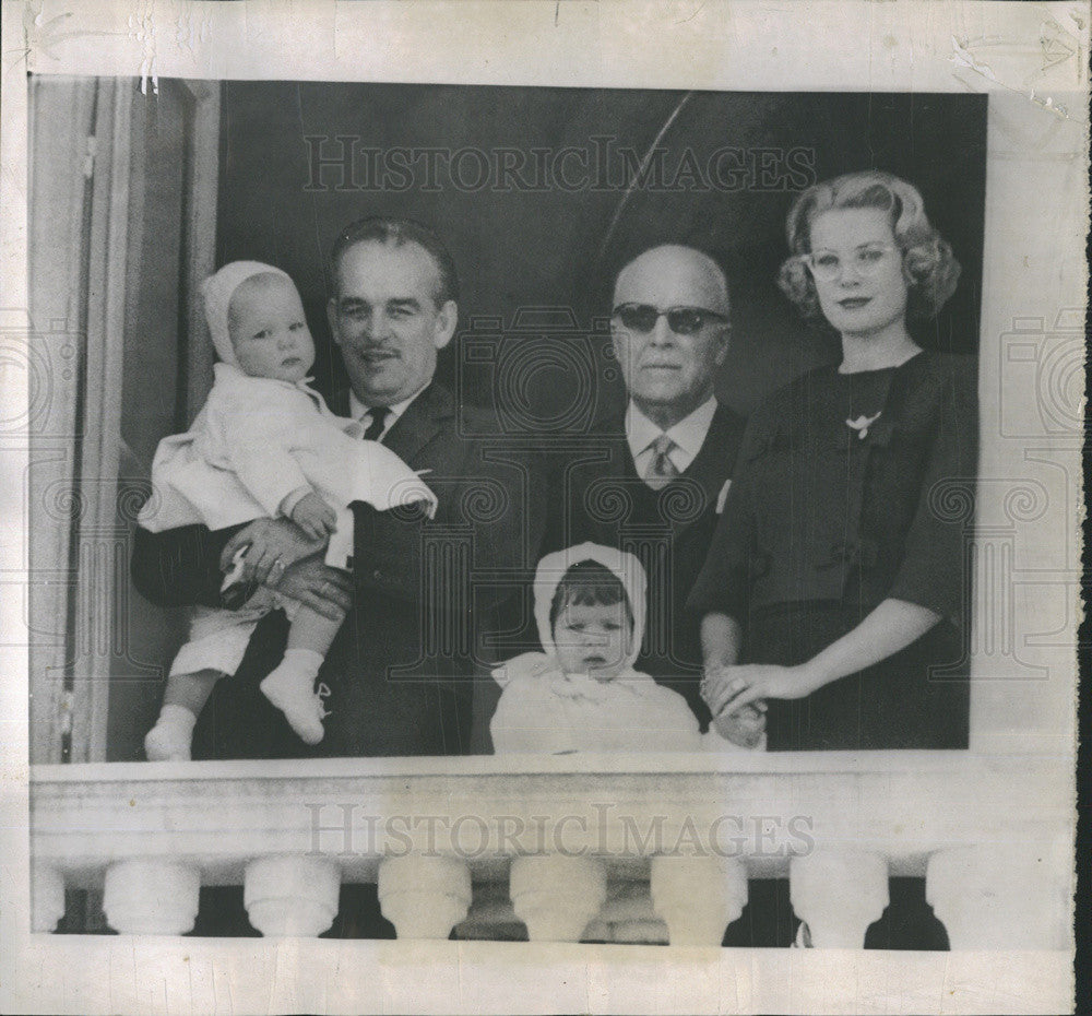 1959 Press Photo Prince Rainier and his family - Historic Images