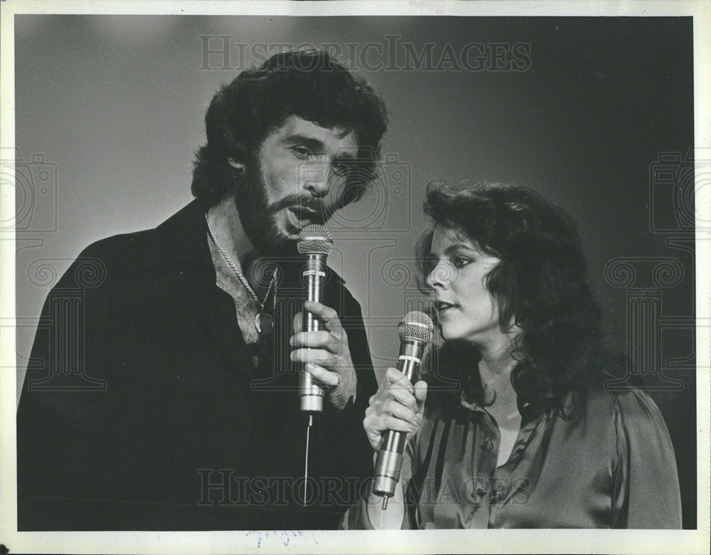 1980 Press Photo Eddie Rabbitt Stockard Channing Eddie Rabbit TV Show - Historic Images