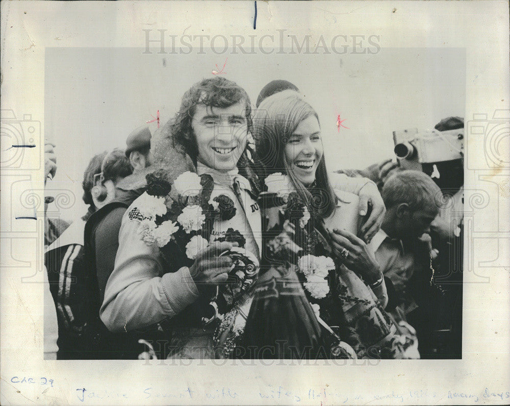 1971 Press Photo Jackie Stewart author motor racing driver - Historic Images