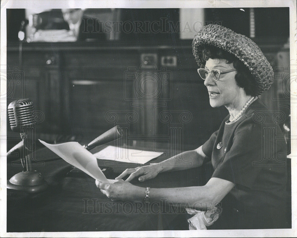 1962 Press Photo Mrs Rachel Stevenson director children&#39;s programming WTTW - Historic Images