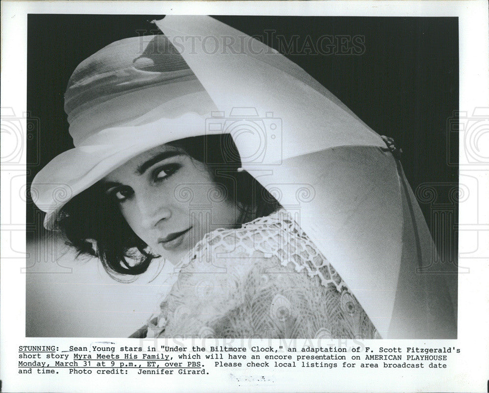 Press Photo Sean Young stars in &quot;Under the Baltimore Clock&quot; - Historic Images