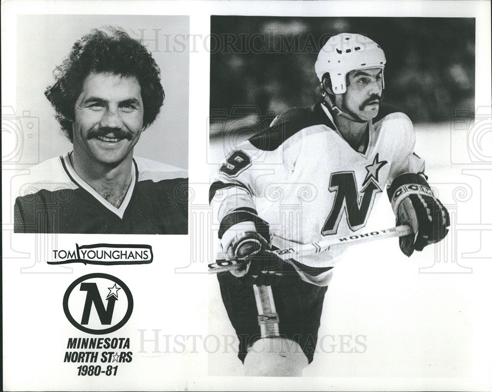 1980 Press Photo Minnesota North Stars Player Tom Younghans Roster Portraits - Historic Images